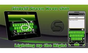 SlideIT Green Neon Skin for Android - Download the APK from Habererciyes